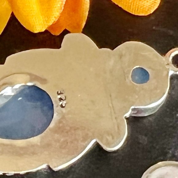 Opalite Earrings Handmade Gemstone Crystal Dangles 925 Silver Bohemian Ethnic - Picture 6 of 7